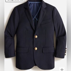 Boys' Ludlow two-button blazer in navy wool blend Size 10